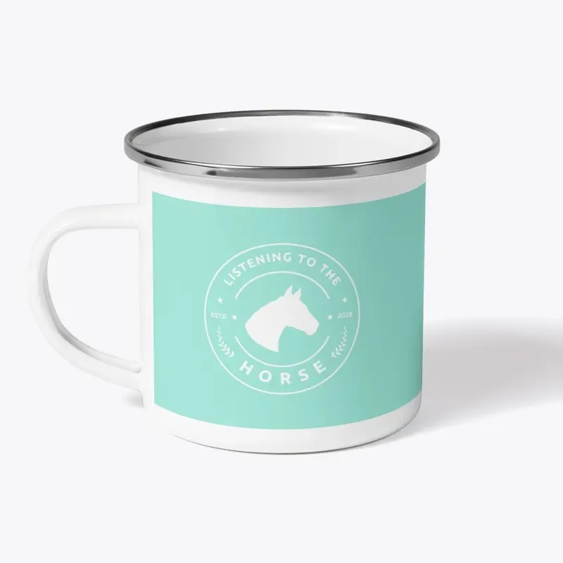 Listening to the Horse Camping Mug